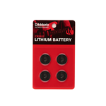 D'addario 4 Pack CR2032 Lithium Batteries PW-CR2032-04