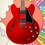 Epiphone ES-335 Archtop Semi Hollow Electric Guitar, Cherry EIES335CHNH1