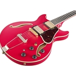 Ibanez AMH90 AM Artcore Expressionist Electric Guitar, Cherry Red Flat AMH90CRF