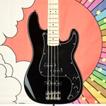 Squier Affinity Series Precision Bass PJ, Maple Fingerboard, Black Pickguard, Black 0378553506
