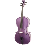 Stentor Harlequin 3/4 Cello, Purple, Carry Bag, Bow 1490CPU
