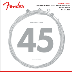 Fender 7250 Bass Strings, Nickel Plated Steel, Long Scale, 7250M .045-.105 0737250406