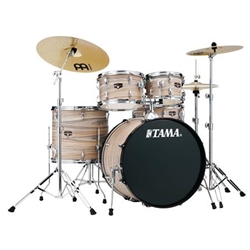 Tama Imperialstar IE52C 5 Piece Complete Drum Kit in Natural Zebra Wood IE52CNZW