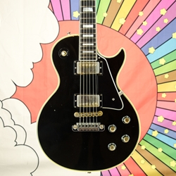 1976 Gibson Les Paul Custom Electric Guitar, Case, Ebony ISS24883
