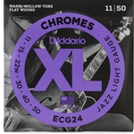 D'addario SET GTR CHROMES JAZZ LITE ECG24