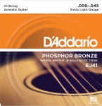 D'addario 12 String Set Extra Light Gauge.009-.045 EJ41