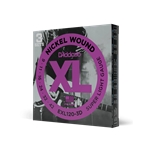 D'addario 3-PACK ELEC GTR XL SUP LITE EXL120-3D