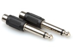 Hosa Rca (F)To 1/4 (M) Adapter - 2 pack GPR101