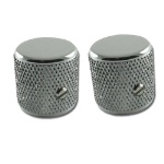 Fender Knobs, Standard Knurled, Tele®/Precision Bass®, Chrome (2) 0991366000