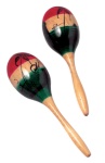 Xyz Wood Maracas Tri-Color Large (sold in pairs) MMAR