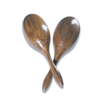 Xyz Dark Wood Finish Maracas - Large (Pair) MMAR-N