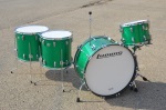 Ludwig Classic Maple John Bonham Green Sparkle Kit 14" 16" 18" & 26" MAPLE4PCUSTOM