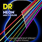 DR NEON Hi-Def MULTI-COLOR Acoustic Strings NMCA-12