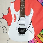 Ibanez Steve Vai JEM Jr. Junior Electric Guitar, White JEMJRWH