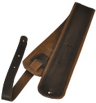 Martin Premium Rolled Leather Guitar Starp - Black 18A0029