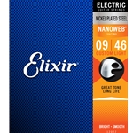 Elixir Elixer Nanoweb 9-46 Coated Electric Guitar Strings 12027