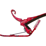 Kyser Quick-Change 6 String Capo, Red Bandana KG6RB