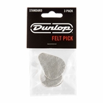 Dunlop 3 Pack Of Felt Picks 8012P