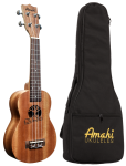 Amahi Mahogany Elephant Soprano Ukulele w/ Bag UK130