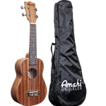 Amahi Soprano Uke with vinyl bag UK120W