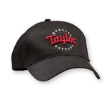 Taylor Black Cap with Red Logo 00378