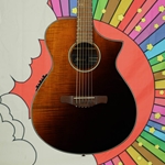 Ibanez AEWC32FM Acoustic Electric in Amber Sunburst AEWC32FMASF
