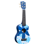 Amahi Ukelele With Blue Flower DDUK8