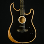 2020 Fender American Acoustasonic Strat, Ebony Fingerboard, Black, CLOSEOUT ACOUSTASONIC3