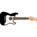 Fender Fullerton Strat Uke, Black, CLOSEOUT 0971653106C