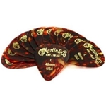 Martin 351 size .46mm Light Pick - 12 pack, Tortoise 18A0049