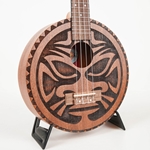 Amahi round Body Mahogany Concert Ukulele, Aztec #1, Bag UKC-LR1