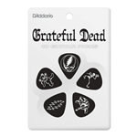 D'addario D'Addario Grateful Dead Icons, Black  Celluloid, Medium 1CWH4-10GD1