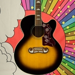 Epiphone J200 EC Jumbo Acoustic Electric Guitar, Vintage Sunburst EEJ2VSGH1