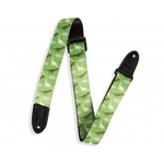 Levys 1.5" kids guitar strap with printed dinosaur camo pattern MPJR-003