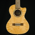 Lanikai Quilted Natural Maple Cutaway Electric Tenor, QM-NACET