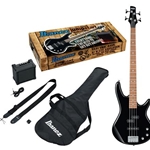 Ibanez IJSR190NBKN Electric Bass Package (Black Night) Guitar & Amp