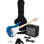 Squier Affinity Series™ Stratocaster® HSS Pack, Maple Fingerboard, Lake Placid Blue, Gig Bag, 15G - 120V 0372820002