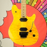 Evh 2022 EVH Wolfgang® WG Standard QM, Baked Maple Fingerboard, Transparent Amber 5107004558