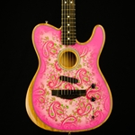 Fender Acoustasonic Telecaster in Pink Paisley, Ebony Fingerboard w/ Gig Bag 0972013211