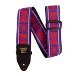 Ernie Ball Jacquard Series Royal Flush Red Strap P05330