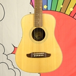 Fender Redondo Mini Acoustic Guitar, Natural with Gig Bag 0970710121