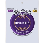 Martin M175 The Originals 80/20 Bronze Acoustic Guitar Strings Custom Light 11-52