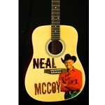 Used Lauren "Neal McCoy" Autograph Acoustic Guitar ULNMCOY
