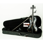 Barcus Berry Barcus-Berry Full Size Violin, Factory Pickup, Black, Acoustic-Electric, Case & Bow BAR-AEBK