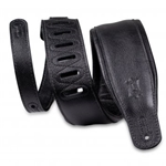 Levys 3" Black Garment Leather Guitar Strap M26GP-BLK-BLK