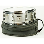 1970 Ludwig Standard Aluminum Snare with Bag, 14" x 5.5", Bowtie Lugs UHERC5