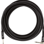 Fender Professional Series Instrument Cable, Straight/Angle, 18.6', Black 0990820019