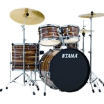 Tama Imperialstar 5-Piece Drum Set, Hardware, & Cymbals - Coffee Teak Wrap IE52KH6CTW