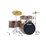 Tama Imperialstar 6-Piece Drum Set, Hardware, & Cymbals - Coffee Teak Wrap IE62H6CTW