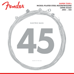 Fender 7250 5 String Bass Strings, Nickel Plated Steel, Long Scale, 7250-5M .045-.125